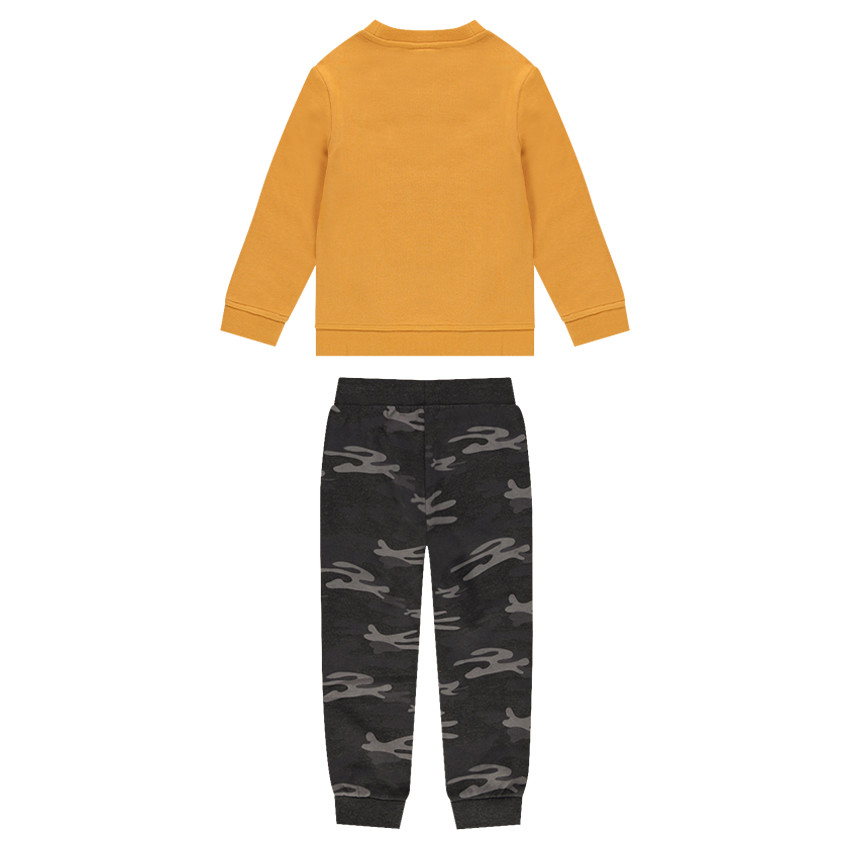 Jogging en molleton moutarde avec pantalon army 