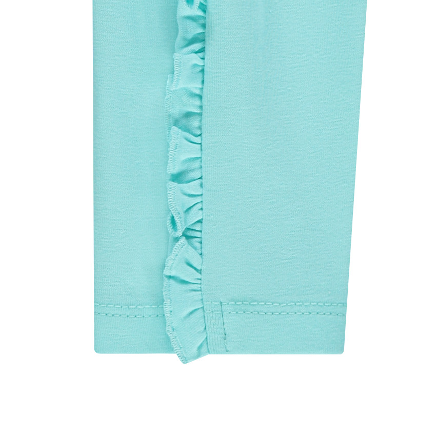 Legging en jersey mi-mollet avec volants 