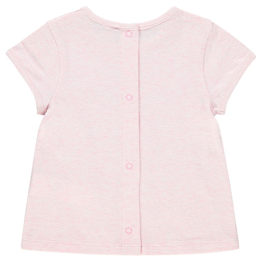 Tee-shirt naissance manches courtes avec inscription fantaisie  