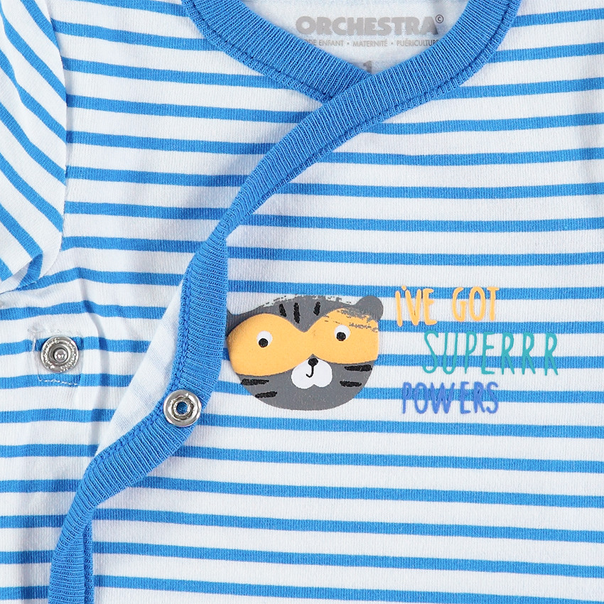 Lot de 5 bodies manches courtes avec imprimés fantaisie 