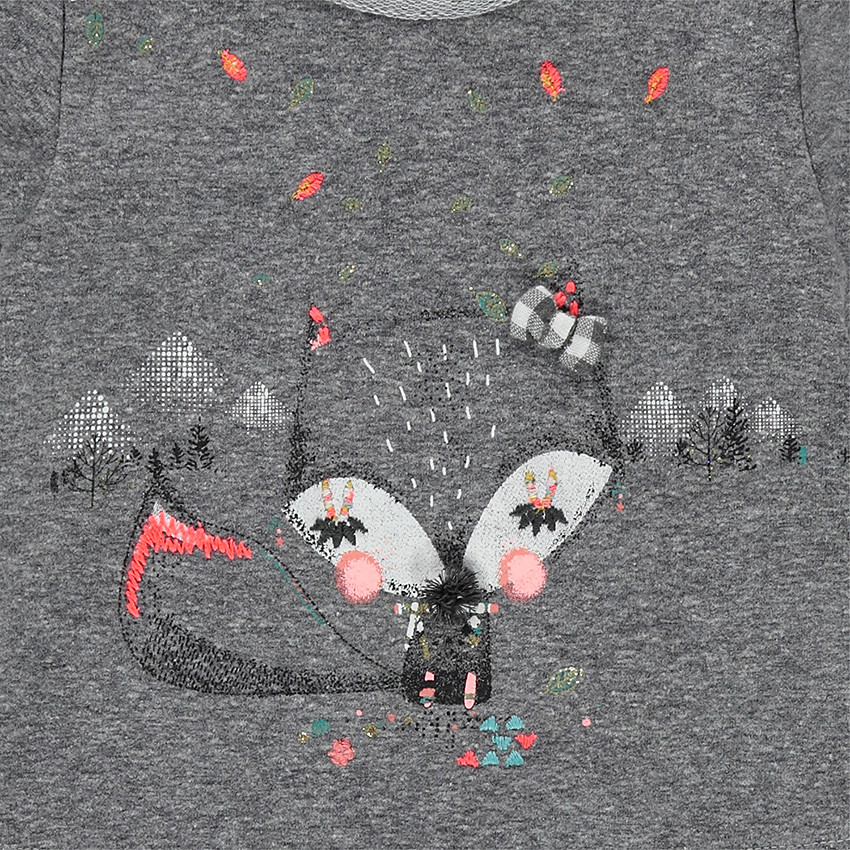 Robe effet 2 en 1 avec haut printé et bas volanté en vichy 