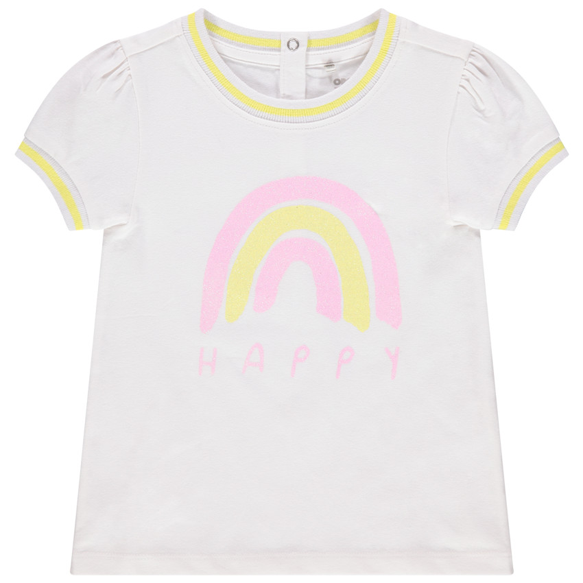 T-shirt manches courtes en coton bio à motif printé 