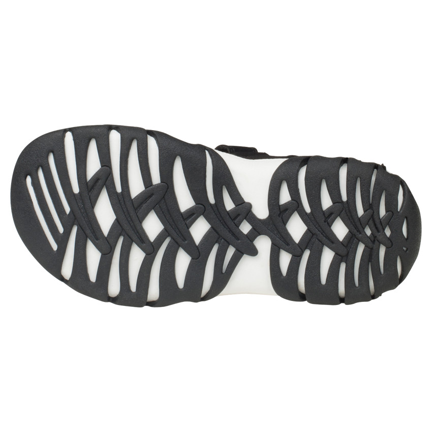 Nu-pieds bi-matière avec doublure contrastée 