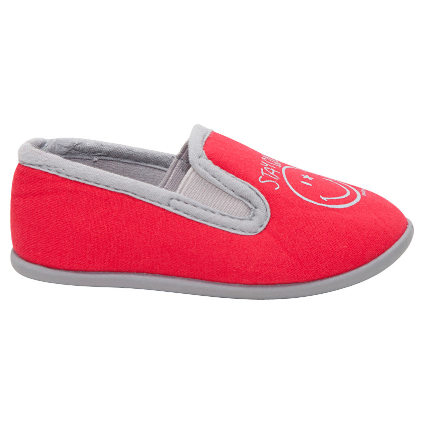 Chaussons bas en jersey avec print Smiley 