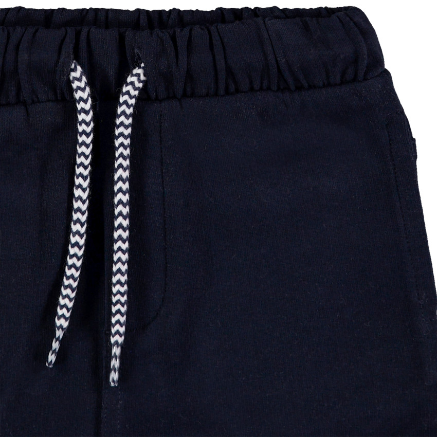 Ensemble en coton bio avec t-shirt imprimé all-over et bermuda uni 