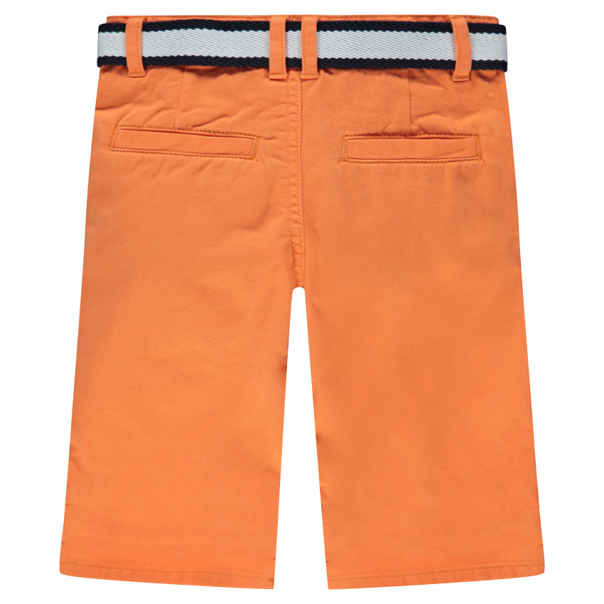 Bermuda en coton surteint avec ceinture amovible 