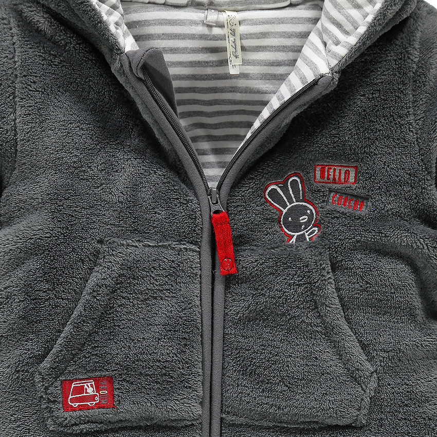 Pilote en sherpa doublure jersey avec poches 