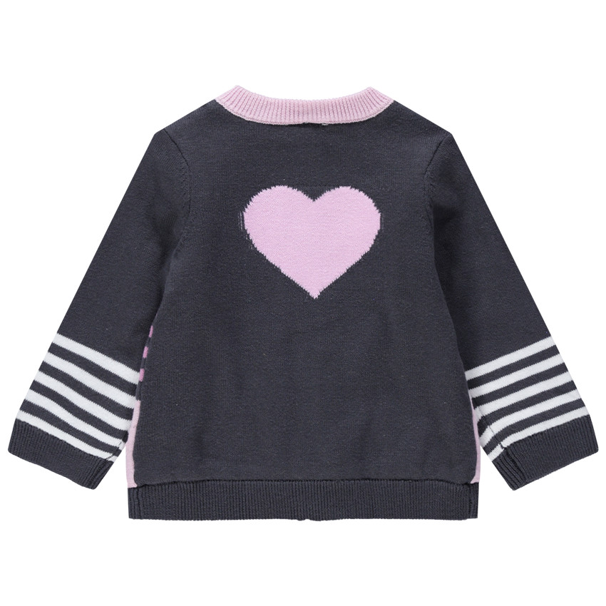 Gilet en tricot à motifs fantaisies 