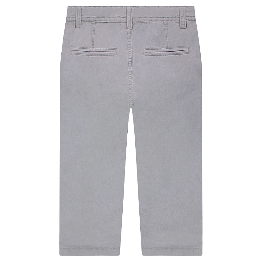 Pantalon blanc en coton ottoman 