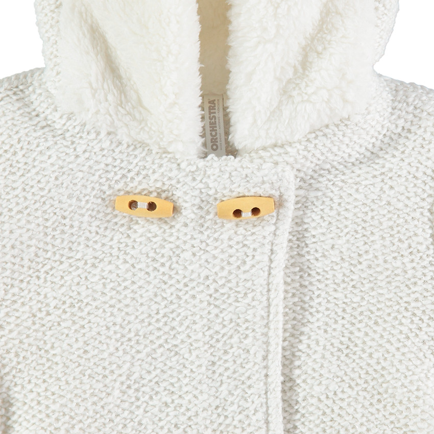 Veste à capuche en molleton fantaisie avec oreilles de lapin en relief 