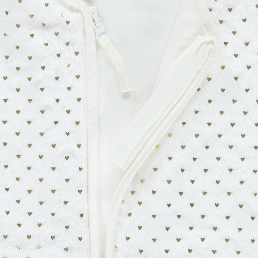 Turbulette en sherpa imprimée doublée jersey 