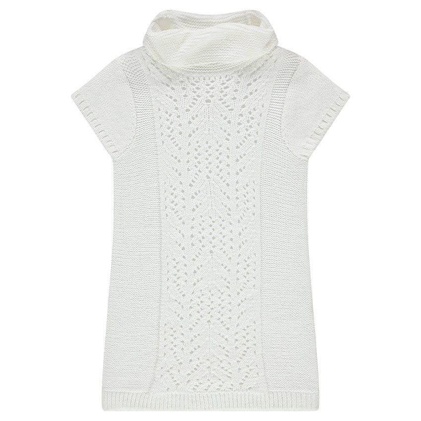Robe en tricot avec col roulé 