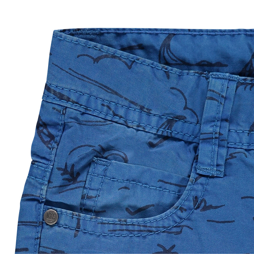 Bermuda en twill imprimé all-over 