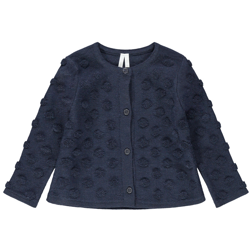 Gilet en tricot à pois reliéfés 