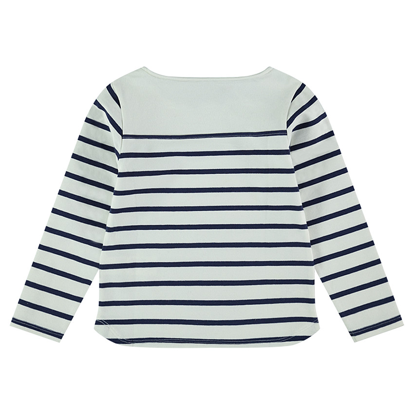 Marinière en molleton léger avec message en sequins magiques 