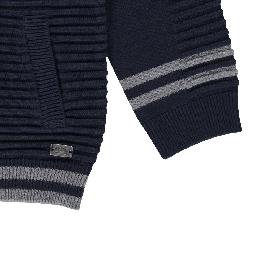 Gilet en tricot fantaisie zippé 