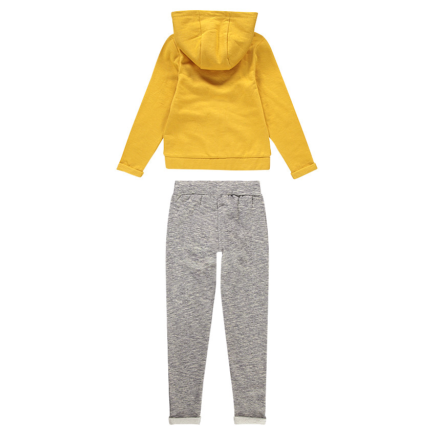 Junior - Jogging en molleton avec message en sequins et bouclette 