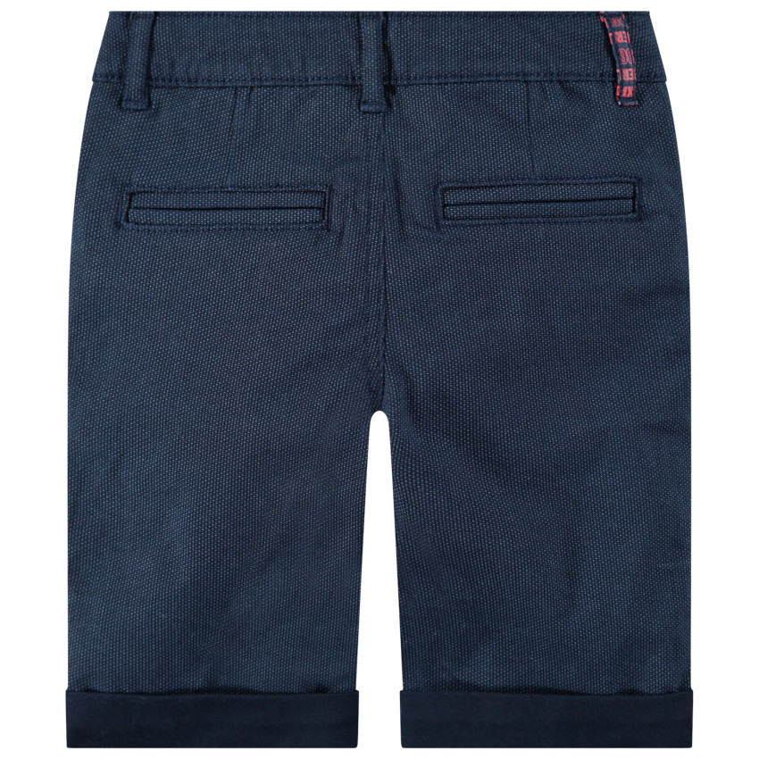 Bermuda en coton fantaisie à poches italiennes 