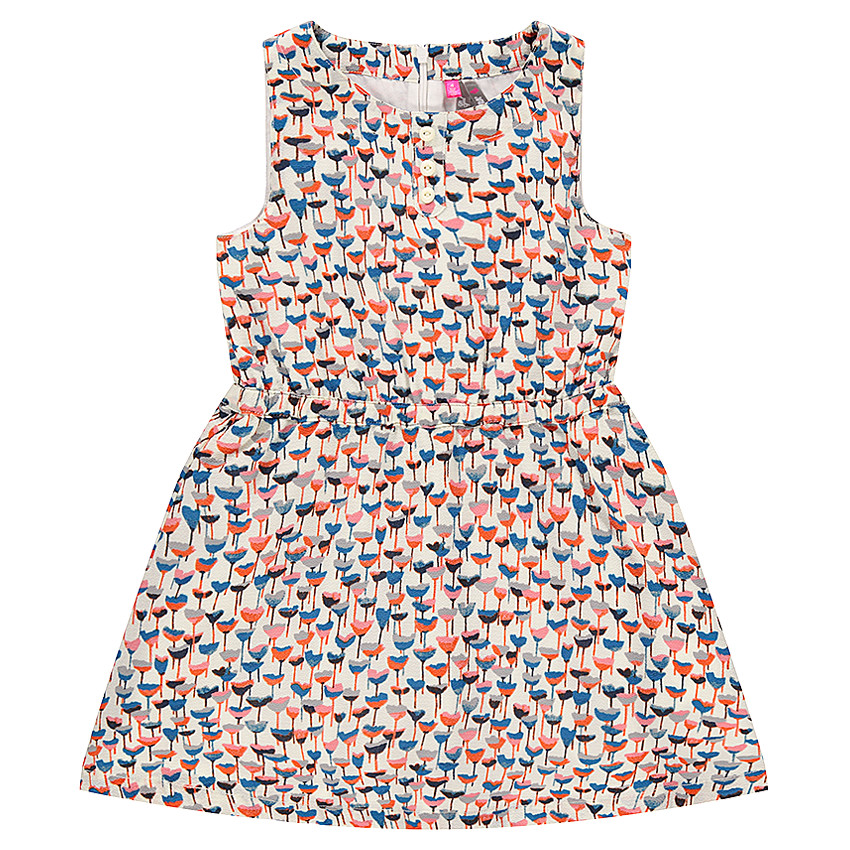 Robe en crêpe imprimée fleurie 