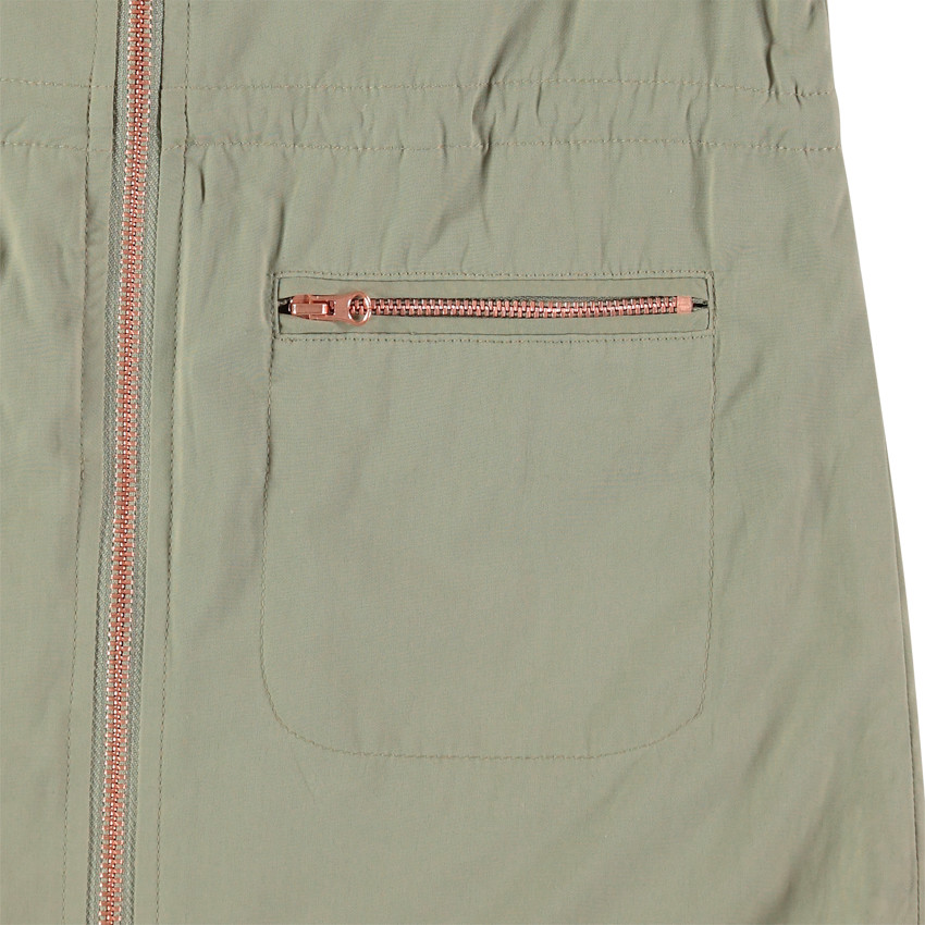 Veste saharienne en toile à poches zippées 