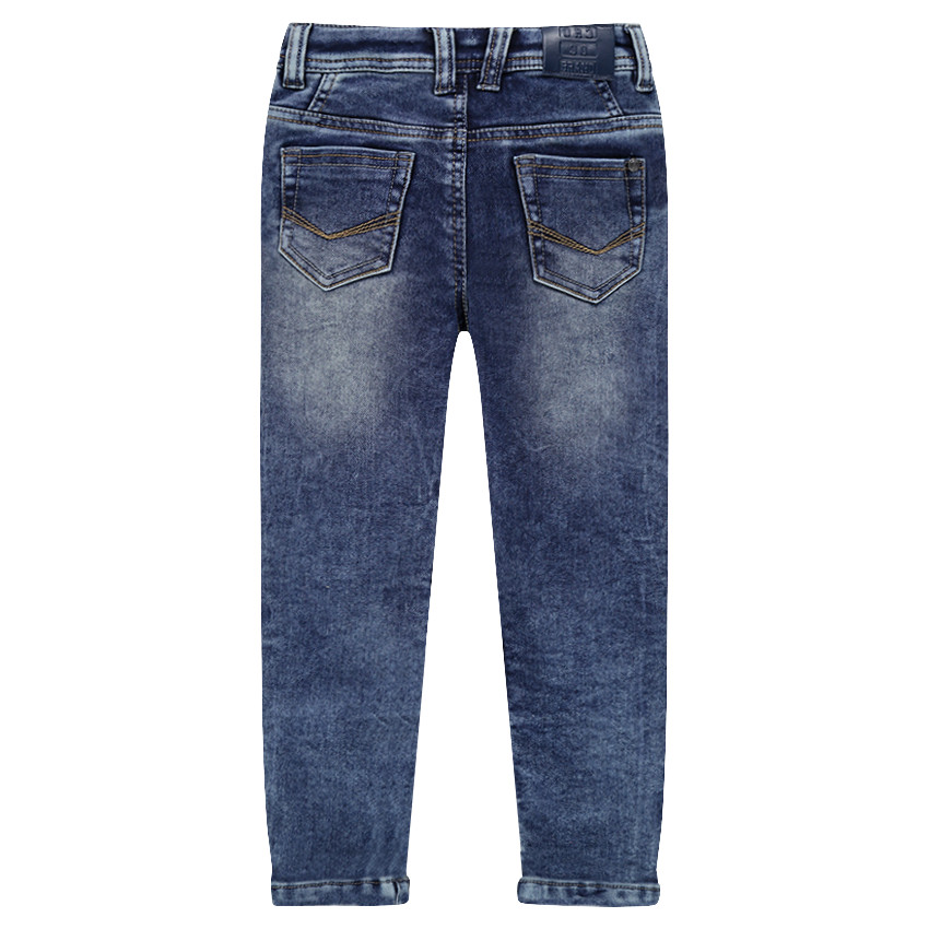 Junior - Jeans en molleton effet used 