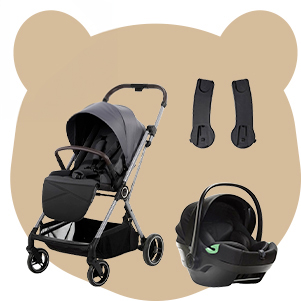 OFFRE CLUB : Poussette Flora + adaptateurs + coque