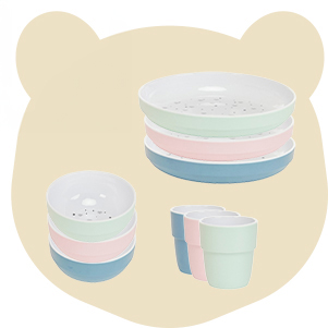 OFFRE CLUB - assiette + bol + gobelet